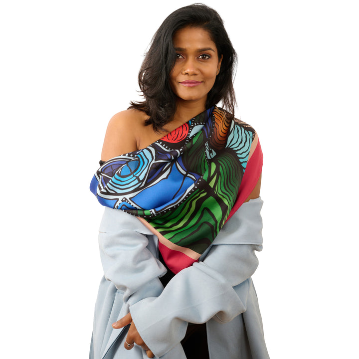 Scarf "Surreal Reality" - Handmade in Barcelona