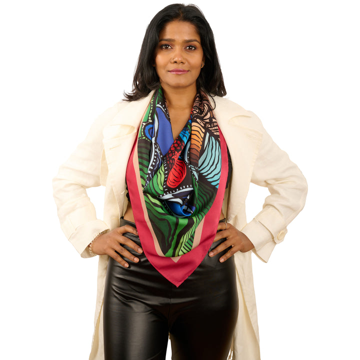 Scarf "Surreal Reality" - Handmade in Barcelona