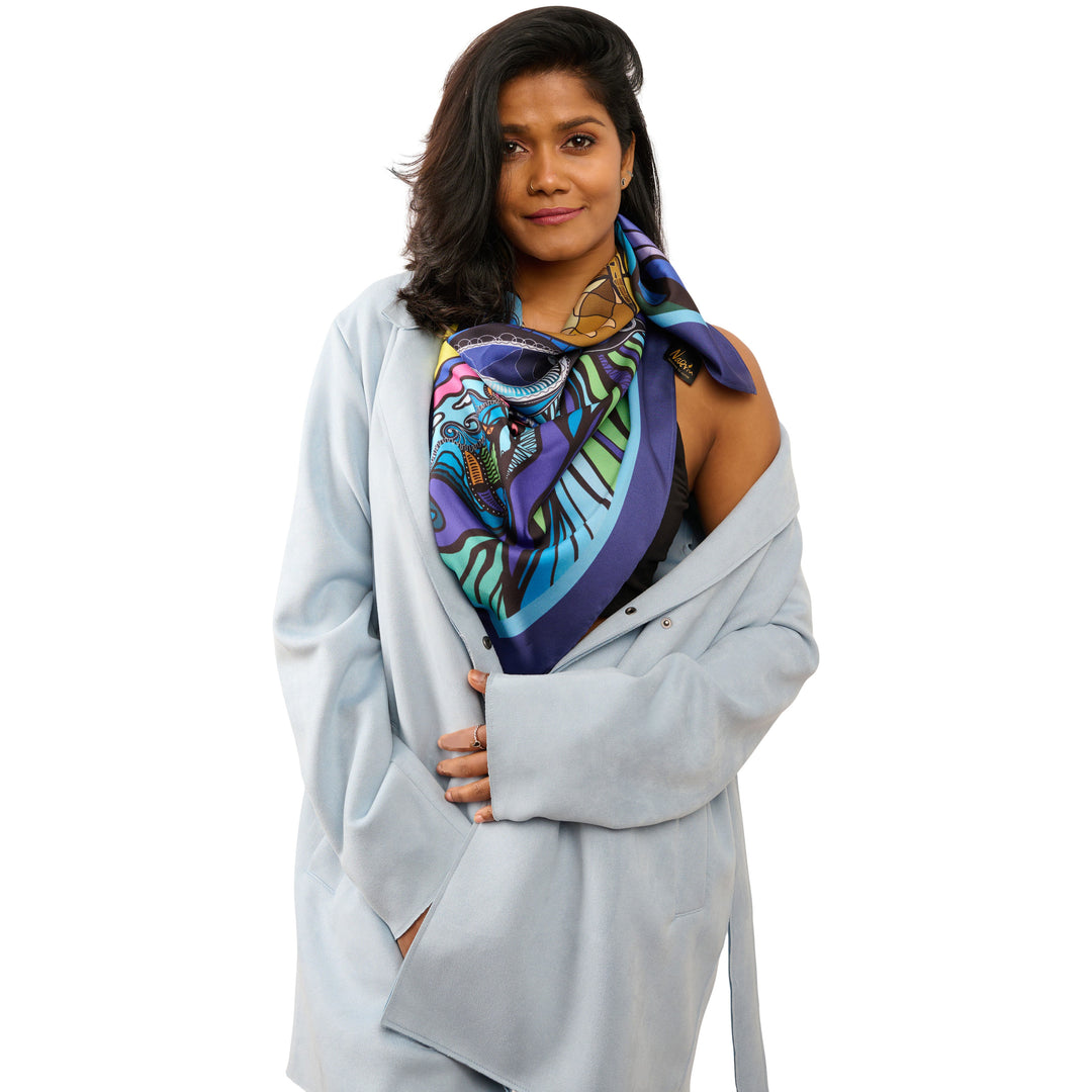 Scarf "Story to tell" - Handmade in Barcelona