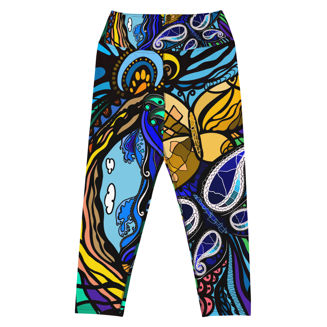 "Butterflies" - Capri Leggings