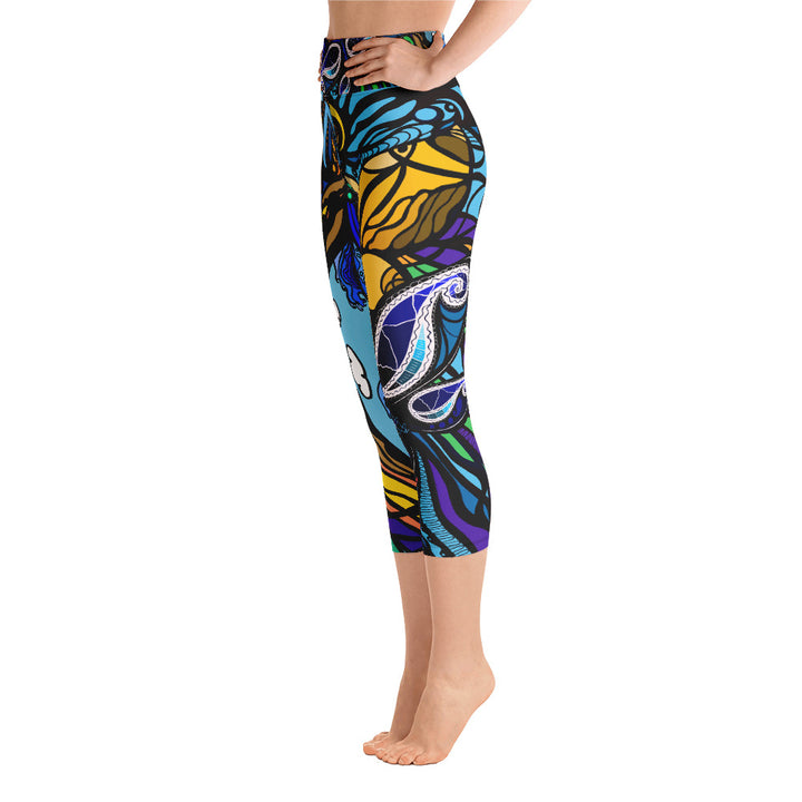 "Butterflies" - Capri Leggings