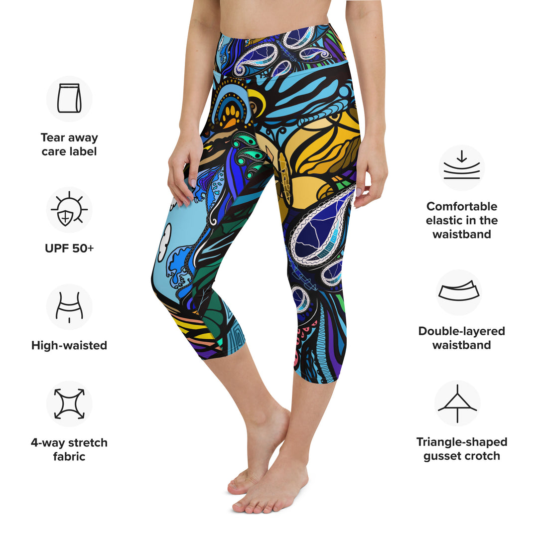 "Butterflies" - Capri Leggings