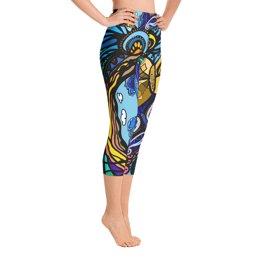 "Butterflies" - Capri Leggings