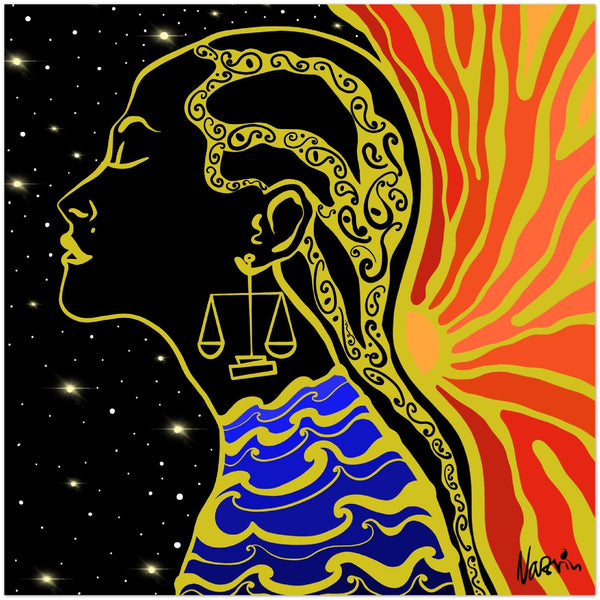 "My presence" Aluminum Art Print