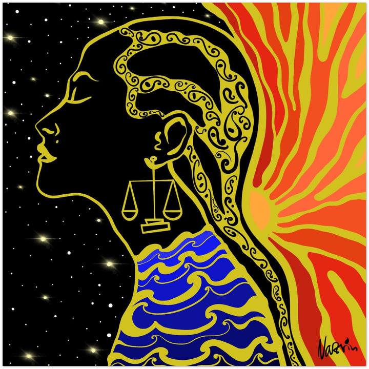 "My presence" Aluminum Art Print