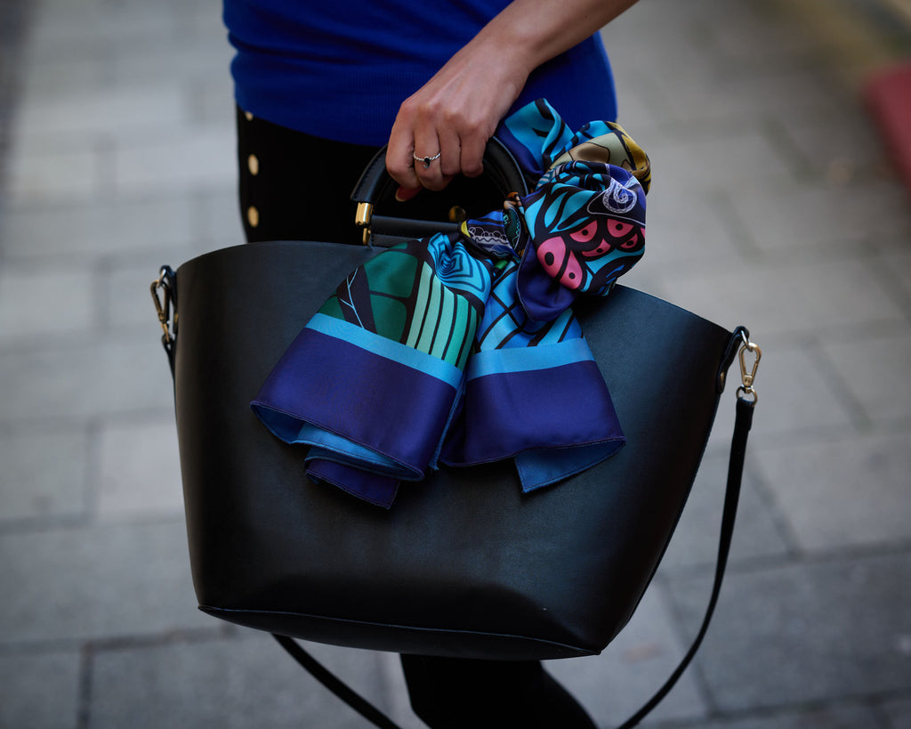 Scarf "Story to tell" - Handmade in Barcelona