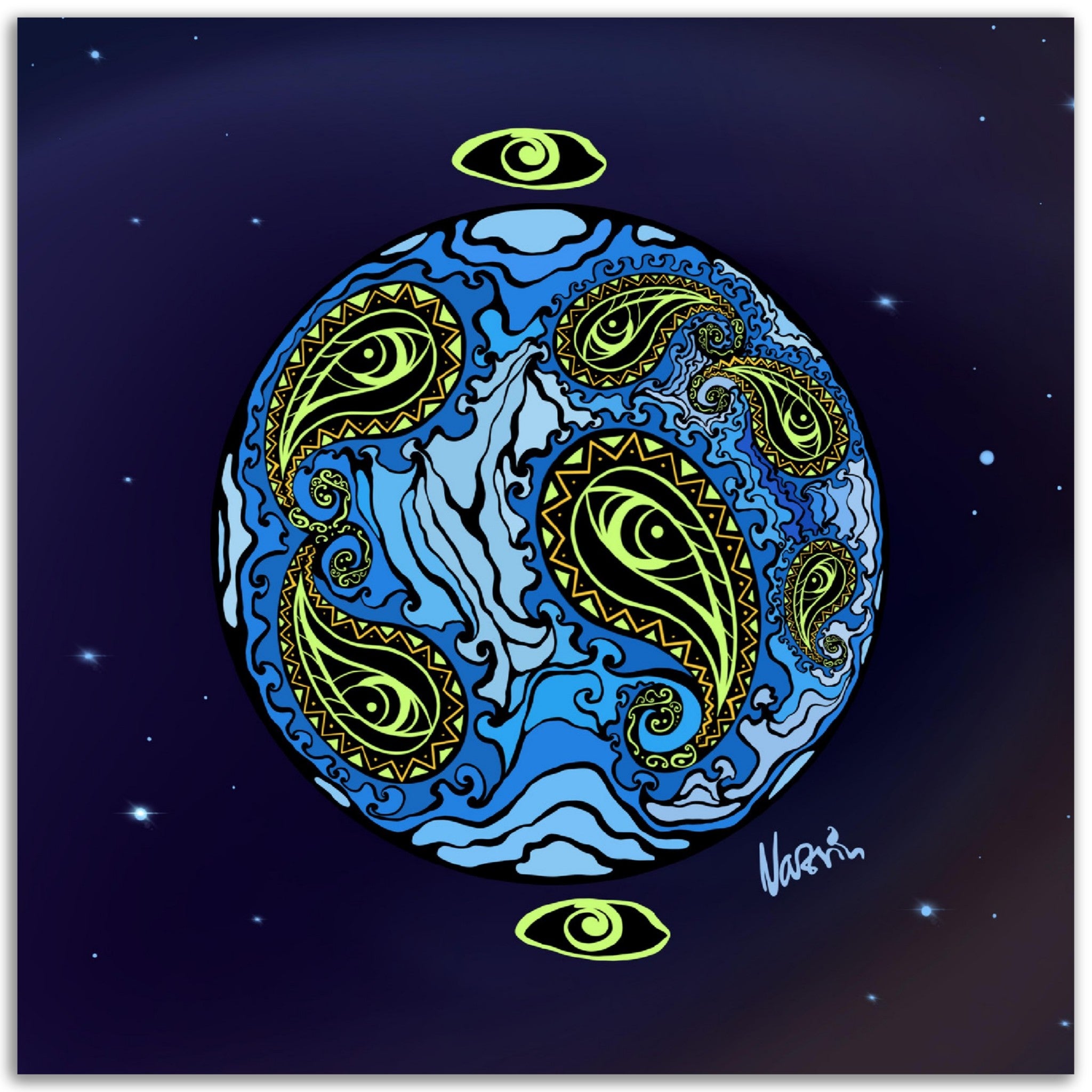 "Our Planet Earth" Aluminium Art Print